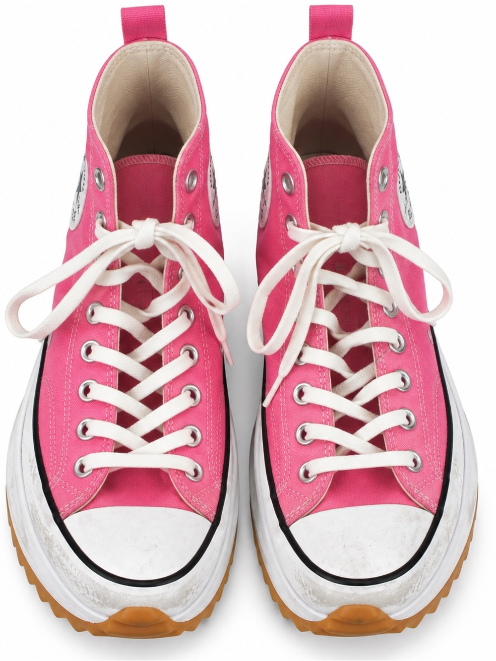 Converse Hot Pink High-Top Platform Sneakers